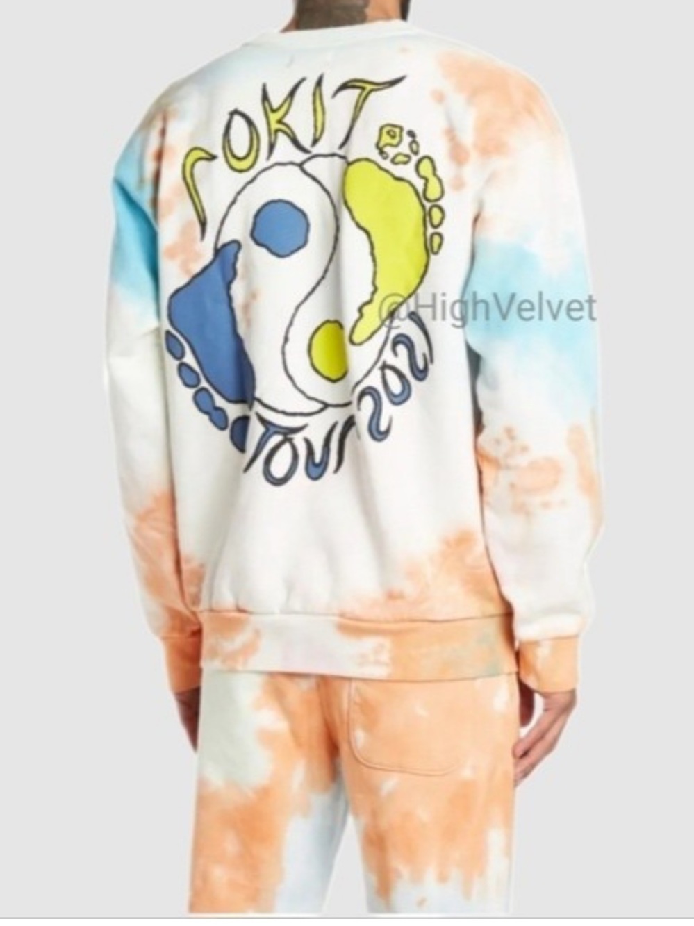 NWT Rokit Elevate Tie-Dye Tour 2021 Sweatshirt Size Large